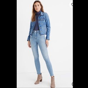 Madewell 10” High Rise Skinny Jeans in Hamden Wash